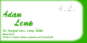 adam lemp business card